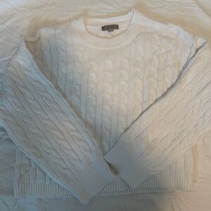 J. Crew Cable Knit Sweater in Cream